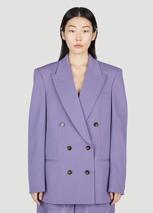 Max Mara Oversized Double Breasted Jacket Navy max0255028