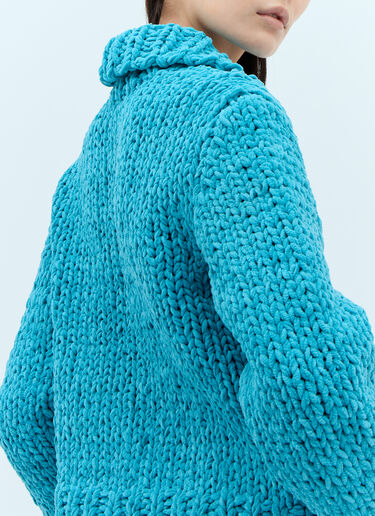 JW Anderson Chenille Cardigan Blue jwa0257012