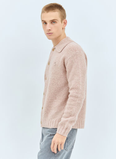 Acne Studios Polo Wool Cardigan Pink acn0157019