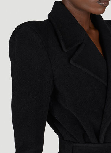 Round Shoulder Cashmere-Blend Coat Balenciaga Round Shoulder Cashmere-Blend Coat Black bal0254019