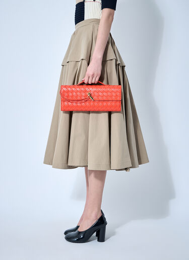 Bottega Veneta Long Andiamo Clutch Orange bov0259066