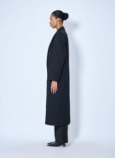 LN-CC® - RÓHE: Double Breasted Tailored Coat - Black RÓHE Double Breasted Tailored Coat Black roe0265022