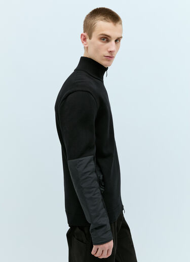 Moncler Zip-Up Sweatshirt Black mon0157020