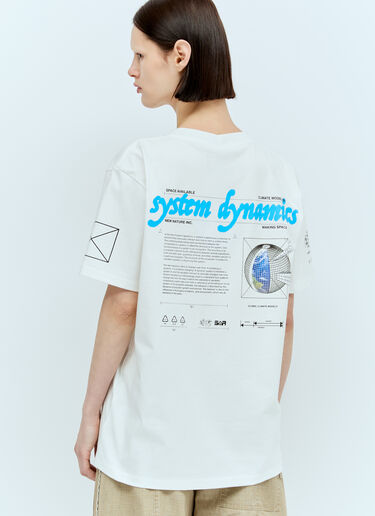 Space Available 시스템 다이내믹 티셔츠  화이트 spa0356018