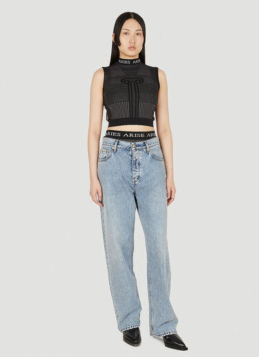 Aries Base Layer Crop Top Black ari0248005