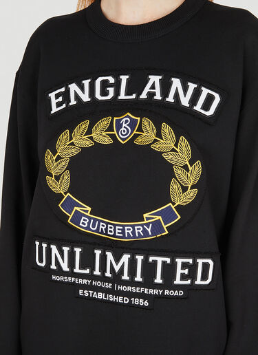 Burberry College Graphic Sweatshirt Black bur0251022
