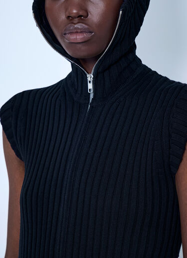 LUEDER Neo Knit Zip Top Black ldr0366004