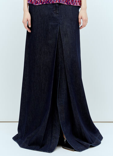 Dries Van Noten Denim Maxi Skirt Blue dvn0256033