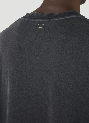 Acne Studios 오버사이즈 페이스 티셔츠 블랙 acn0145036