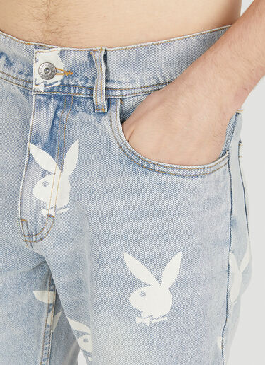 Pleasures x Playboy Scatter Jeans Light Blue pls0150037