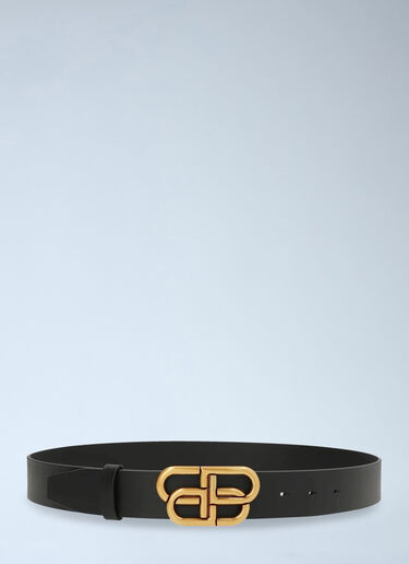 徽标腰带 Balenciaga 徽标腰带 黑 bal0245083