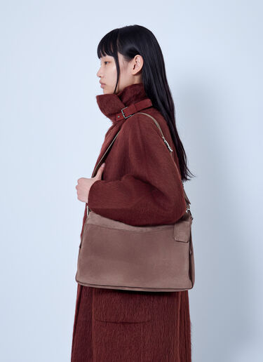LN-CC® - Max Mara: Trapeze-Shaped Shoulder Bag - Brown Max Mara Trapeze-Shaped Shoulder Bag Brown max0266226