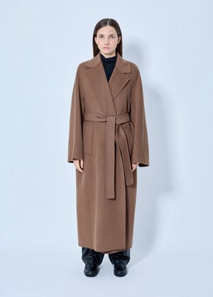 Max Mara Belted Wool Coat Camel max0265233