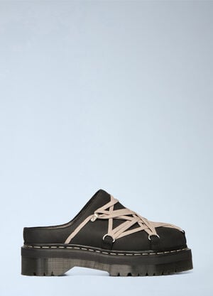 Rick Owens x Dr. Martens Quad Sole Megalace® Mules Black rod0266003