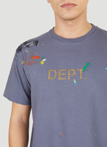 Gallery Dept. Glitter Logo T-Shirt Blue gdp0150004