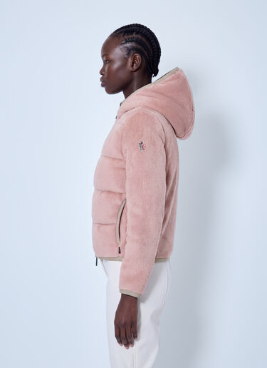 LN-CC® - Moncler Grenoble: Polartec® Padded Zip-Up Hoodie - Pink Moncler Grenoble Polartec® Padded Zip-Up Hoodie Pink mog0265020