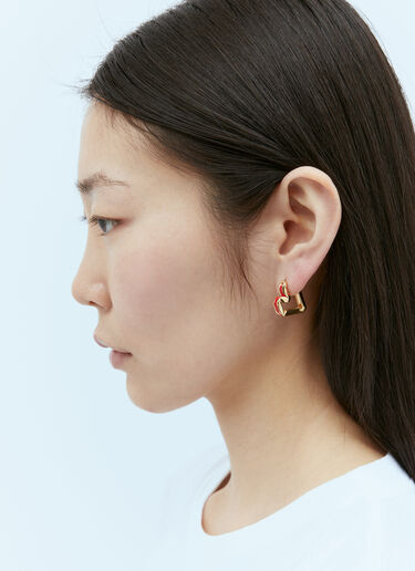 Bottega Veneta H Beam 耳环 红色 bov0255041