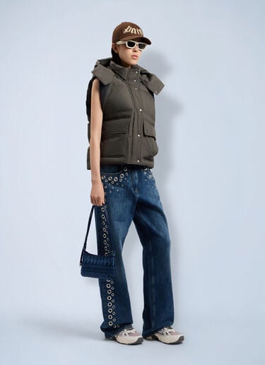 Palm Angels All Over Logo Giorgina Bag Blue pma0264007