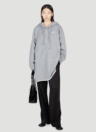フード付きミニワンピース MM6 Maison Margiela フード付きミニワンピース グレー mmm0253006