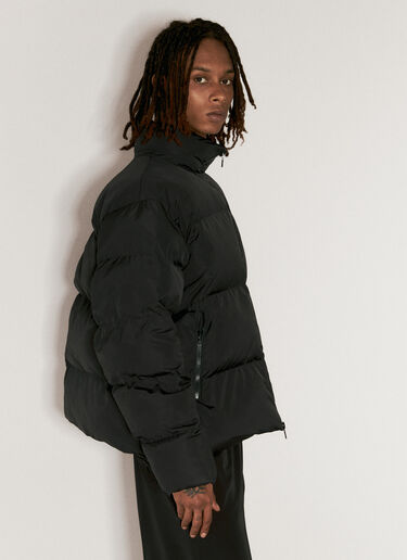 Balenciaga Draped Panel Puffer Jacket Black bal0154023