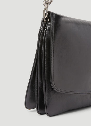 Balenciaga BB Soft Large Flap Shoulder Bag Black bal0253033