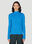 Courrèges Logo Embroidery Ribbed Sweater Black cou0151004