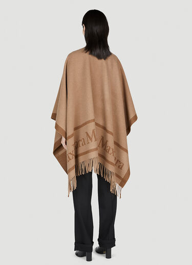 Wool Cloak With Fringes Max Mara Wool Cloak With Fringes Beige max0253047