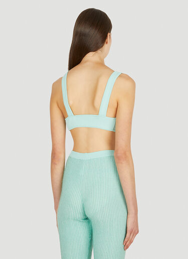 Marco Rambaldi Ribbed Knit Top Green mra0250007