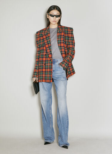 캐시미어 울 실크 스웨터 Saint Laurent 캐시미어 울 실크 스웨터 그레이 sla0254005