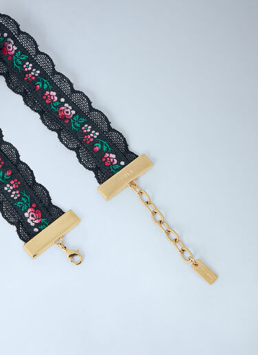 LN-CC® - Chloé: Folk Floral-Motif Necklace - Black Chloé Folk Floral-Motif Necklace Black chl0266031