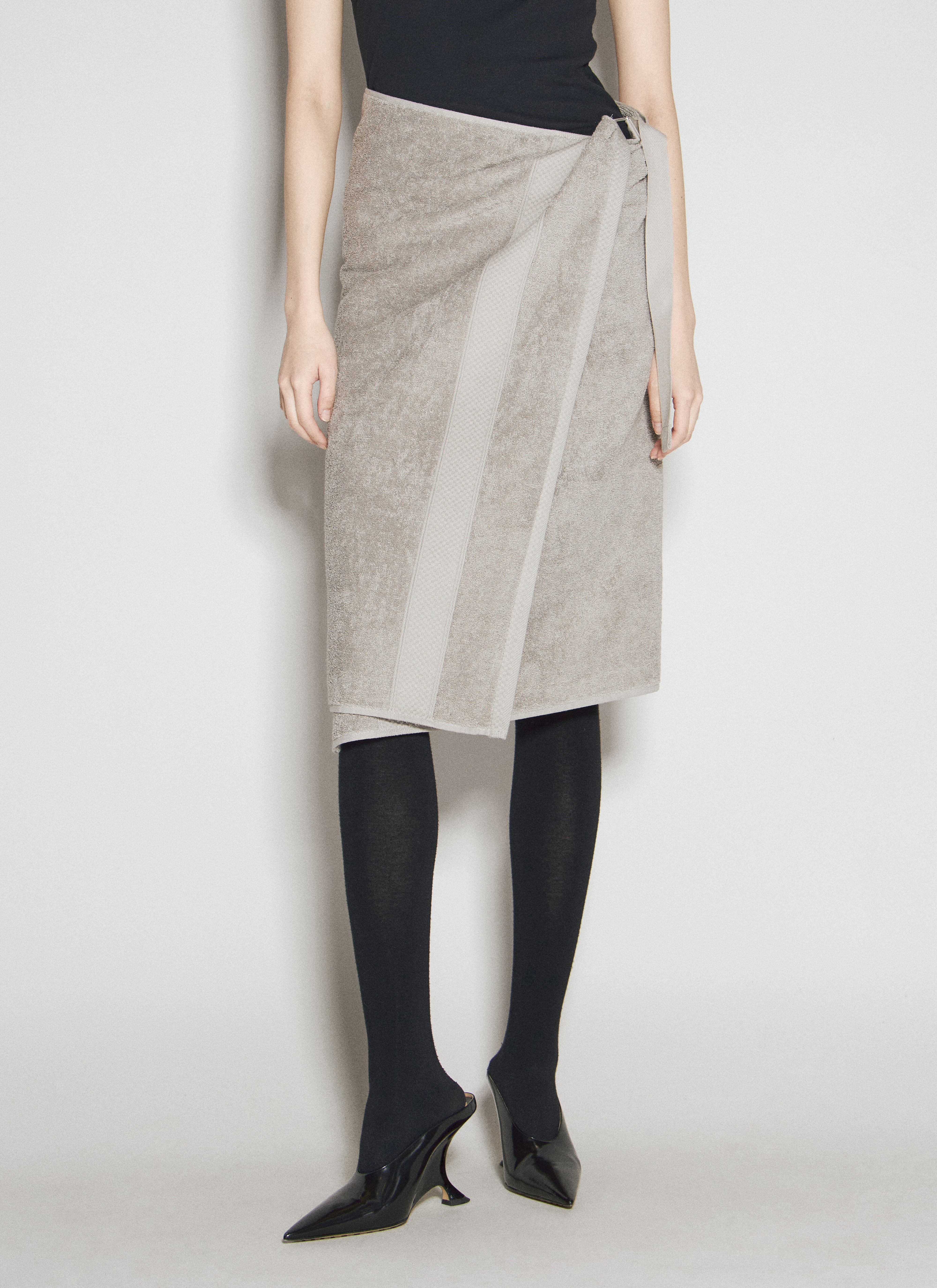Balenciaga Towel Skirt Black bal0256004