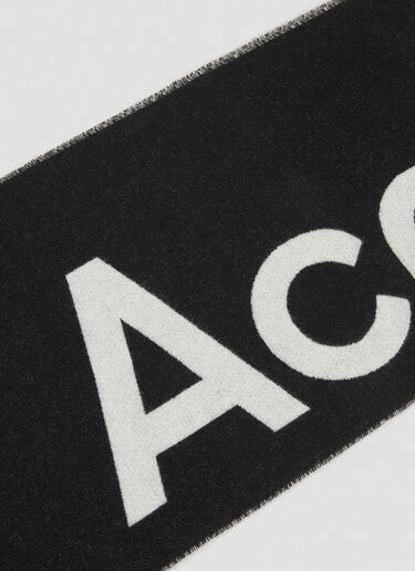 로고 스카프 Acne Studios 로고 스카프 블랙 acn0148076