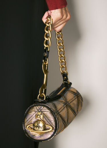 Vivienne Westwood Cindy Cylinder 单肩包  金色 vvw0258012