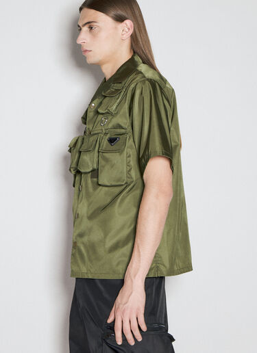 Prada Re-Nylon Cargo Shirt Green pra0156007