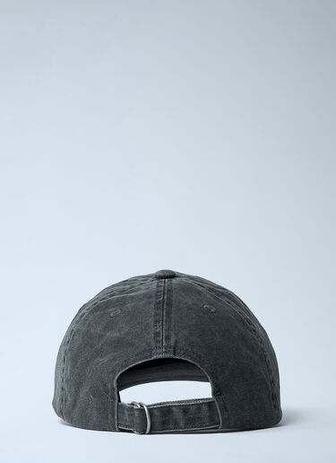 Acne Studios Logo Motif Baseball Cap Black acn0162043
