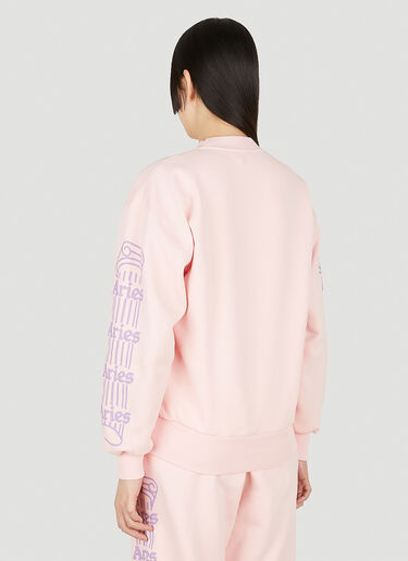 Aries Column Sweatshirt Pink ari0248011