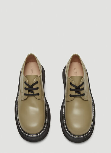 Bottega Veneta Bounce Lace-Up Shoes Green bov0143019