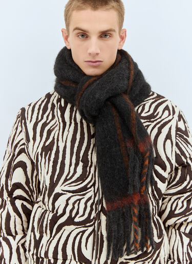 Acne Studios 울 모헤어 스카프 블랙 acn0157051