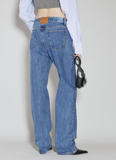 Alexander Wang Crystal Embellished Jeans Blue awg0253024