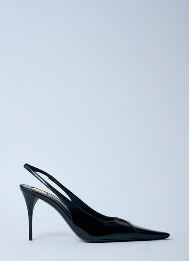 Saint Laurent Babylone Heeled Mules Black sla0260029
