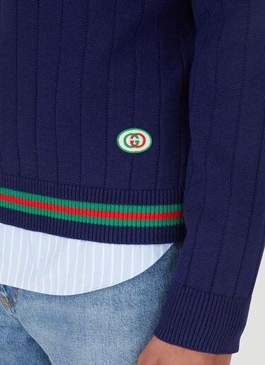Gucci Web Trim Sweater Black guc0147029