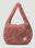 Rokh Cross Faux Fur Shoulder Bag Beige rok0250003