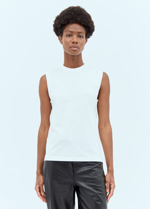 TOTEME Relaxed Tank Top White tot0257028