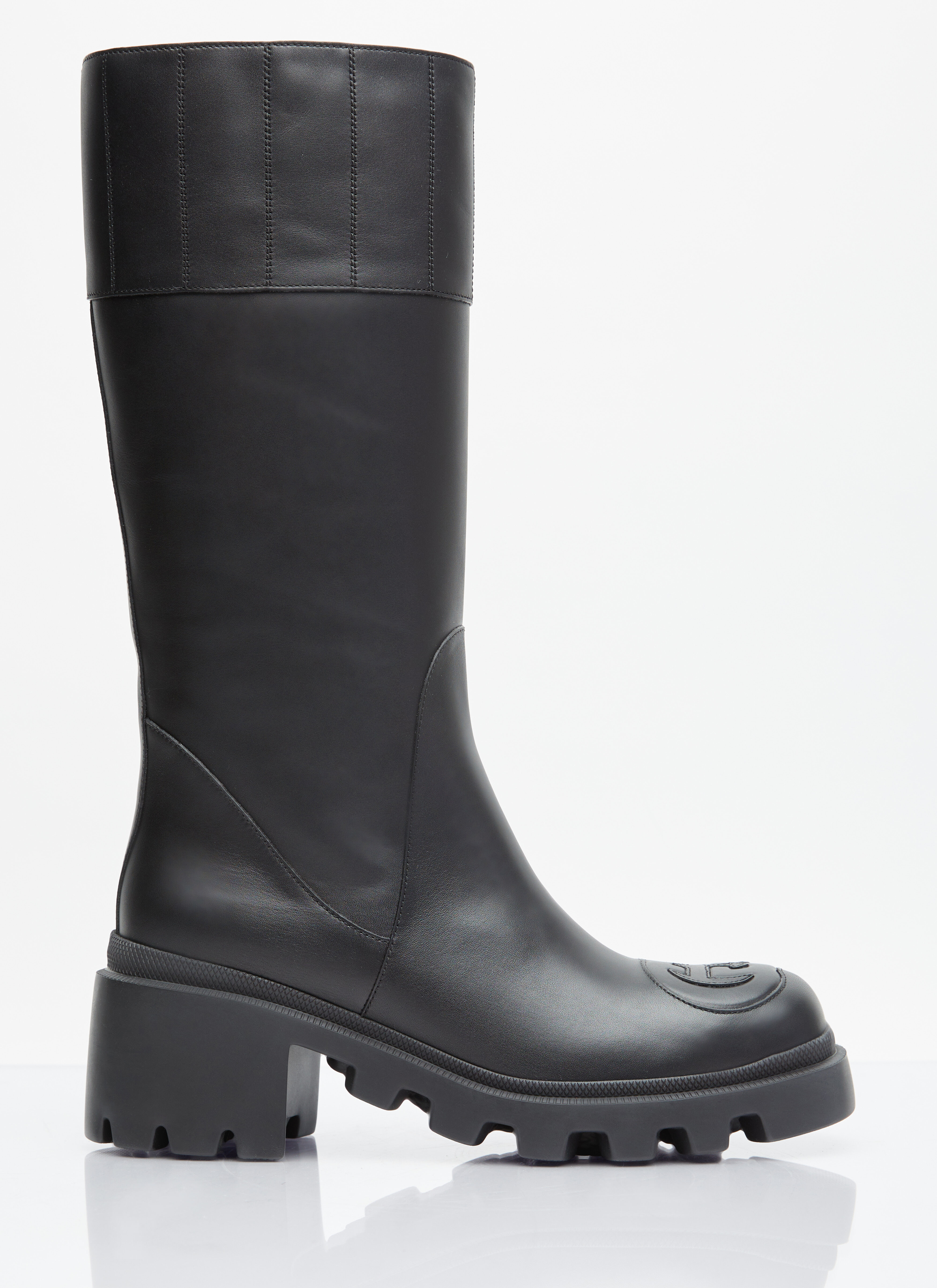 Gucci quilted leather ankle boot with belt clearance