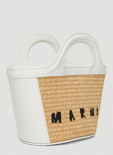 Marni Tropicalia Micro Tote Bag White mni0247037