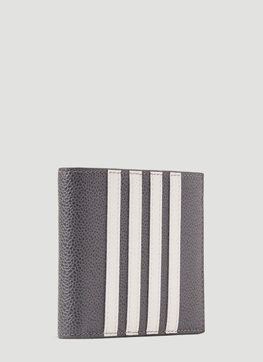 Thom Browne 4-Bar Bi-Fold Wallet Grey thb0143030