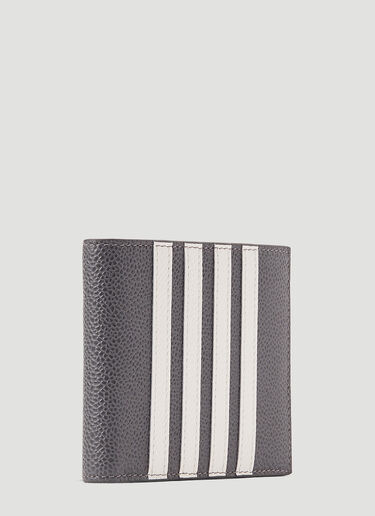 4-Bar Bi-Fold Wallet Thom Browne 4-Bar Bi-Fold Wallet Grey thb0143030