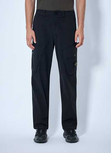 LN-CC® - Stone Island: Utility Cargo Trousers - Black Stone Island Utility Cargo Trousers Black sto0165071
