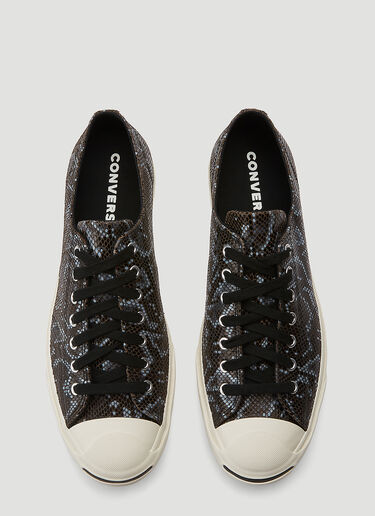 Converse Jack Purcell Snake-Print Sneakers Black con0144012