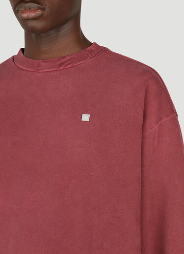 Acne Studios 方脸贴饰运动衫 红色 acn0351014